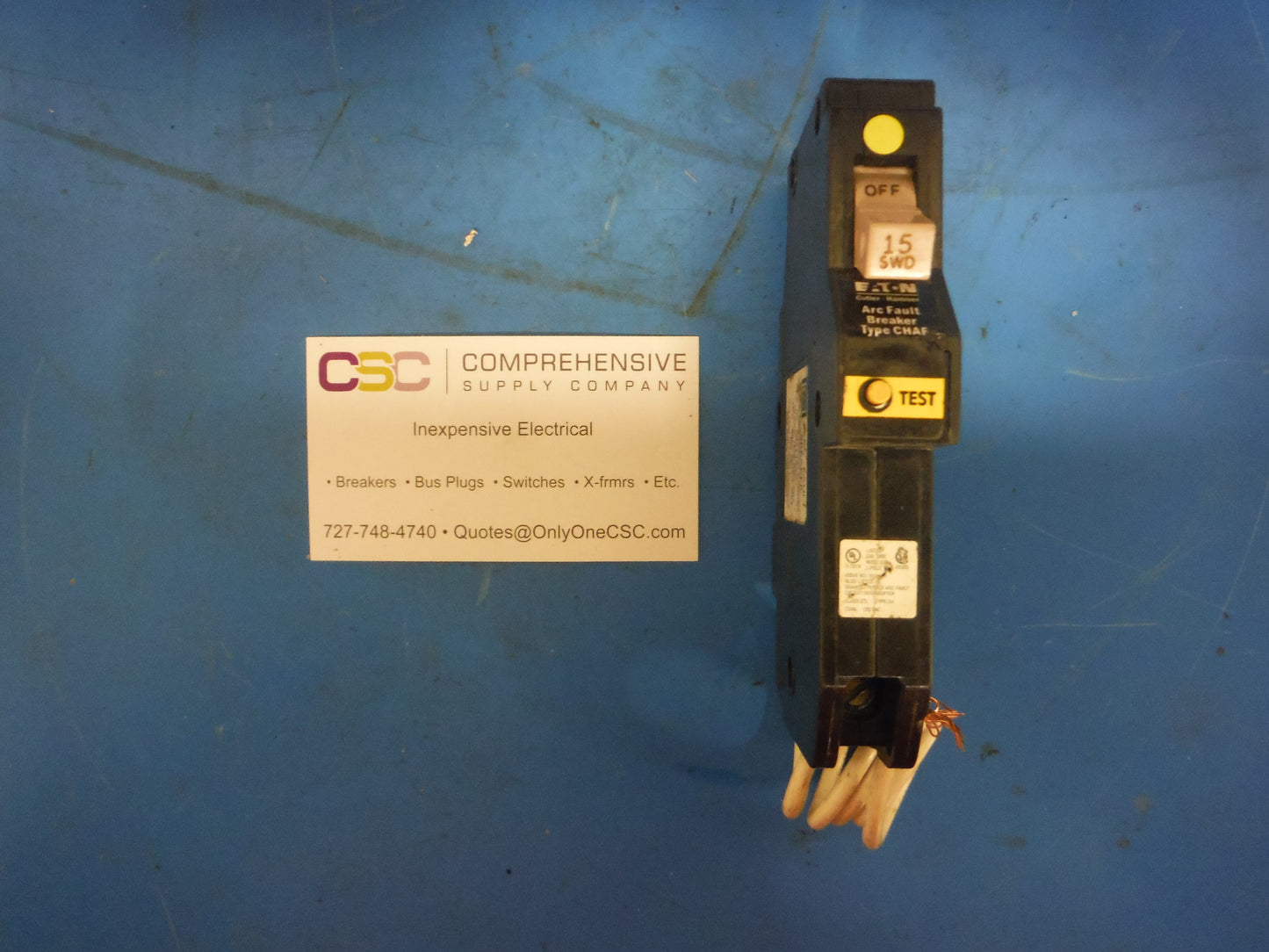 CH115AF - Cutler Hammer 15A Amp 1P Pole 10kA@120V Arc Fault AFCI Circuit Breaker