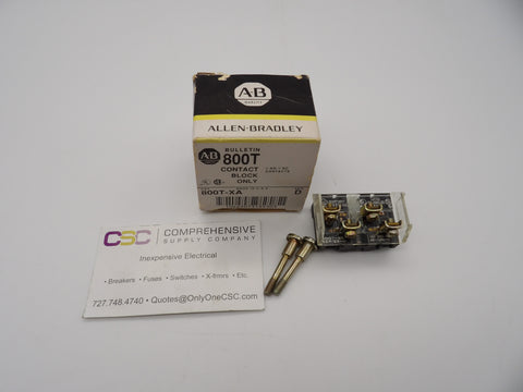 800T-XA - Allen Bradley Contact Block Only 1-No/1-Nc