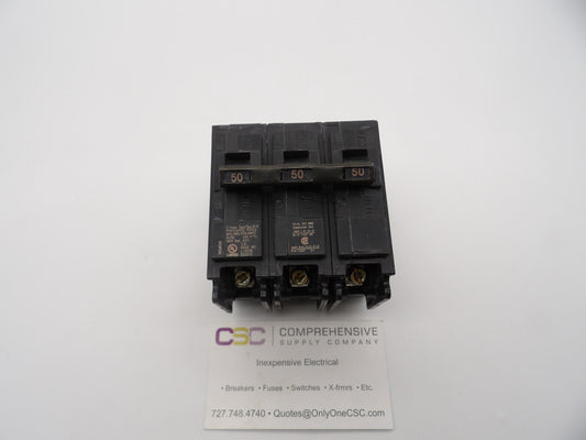 B350H - Siemens 50A Amp 3P Pole 22kA@240V Bolt On Circuit Breaker