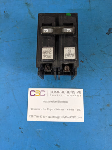 Q270HH - Siemens 70A Amp 2P Pole 65kA@120/240V Plug On Hqp Circuit Breaker