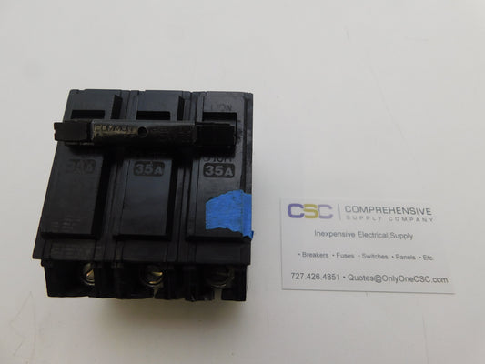 THQB32035 - GE 35A Amp 3P Pole 10kA@240V Bolt On Circuit Breaker