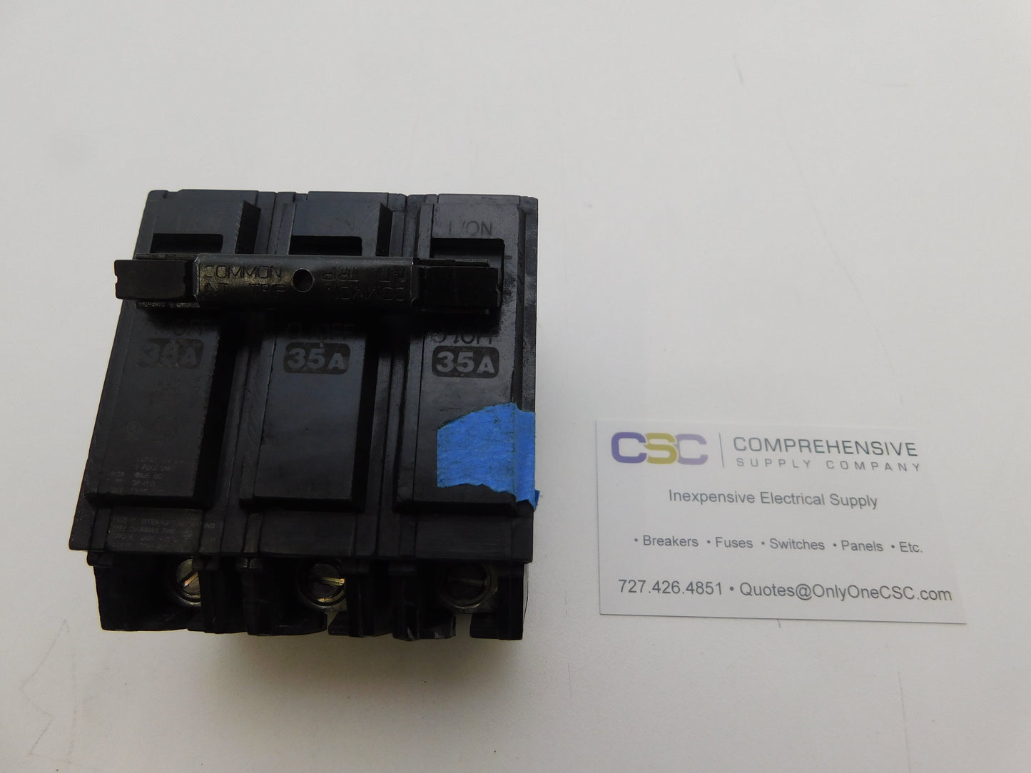 THQB32035 - GE 35A Amp 3P Pole 10kA@240V Bolt On Circuit Breaker