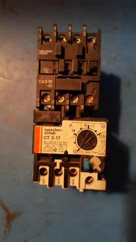 CA3-16 - Sprecher & Schuh Motor Starter Contactor W/Thermal Overload Relay