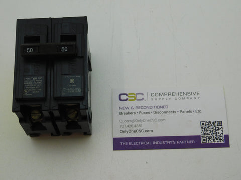 Q250 - Siemens 50A Amp 1P Pole 10kA@120/240V Plug On Circuit Breaker - Older Series