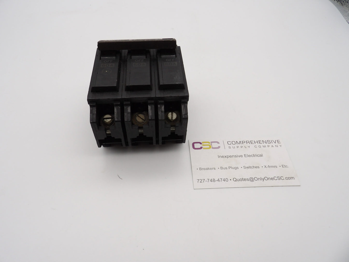THQL32060 - GE 60A Amp 3P Pole 10kA@240V Plug On Circuit Breaker