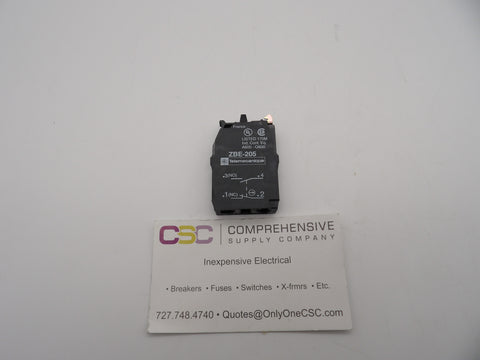 ZBE-205 - Telemecanique 22Mm Push Buttn Add On Contact Block 1No/1Nc Screw Clamp Terminal