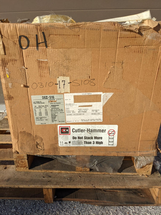 DSII-516 - Cutler Hammer 1600A Frame 3P 600V 50kA@480V Mo/Do Dsii Circuit Breaker W/1600A Lsig Trip