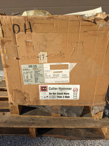DSII-516 - Cutler Hammer 1600A Frame 3P 600V 50kA@480V Mo/Do Dsii Circuit Breaker W/1600A Lsig Trip