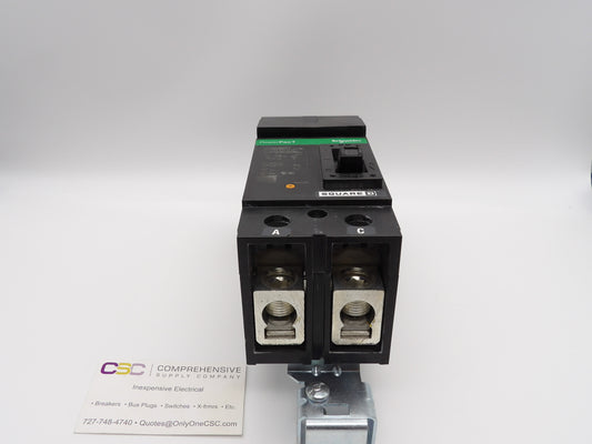 QDA221002 - Square D 100A Amp 2P Pole 25kA@240V Ac I-Line Plug On Powerpact Circuit Breaker