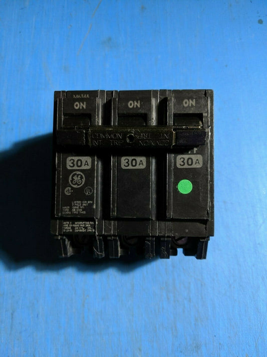 THQB32030 - GE 30A Amp 3P Pole 10kA@240V Bolt On Circuit Breaker