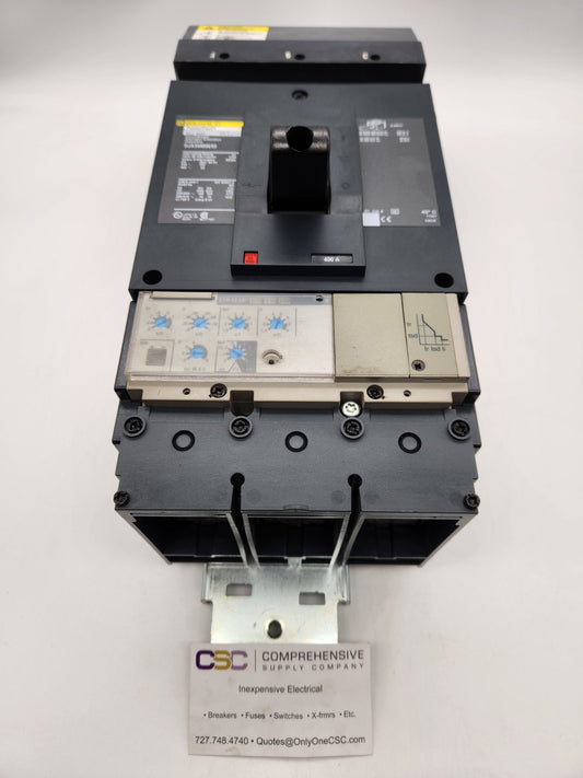DJA34400E53 - Square D 400A Amp 3P Pole 600V 65kA@480V I-Line Plug On Powerpact Circuit Breaker