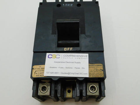 997326 - Square D 200A Amp 3P Pole 10kA@600V Bolt On Circuit Breaker