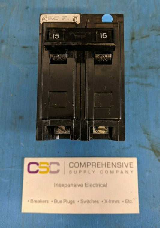BAB2015H - Cutler Hammer 15A Amp 2P Pole 10kA@240V Bolt On Circuit Breaker