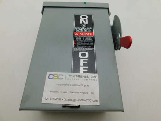 TG3221R - GE 30A Amp 2P Pole 240V Safety Switch Nema 3R