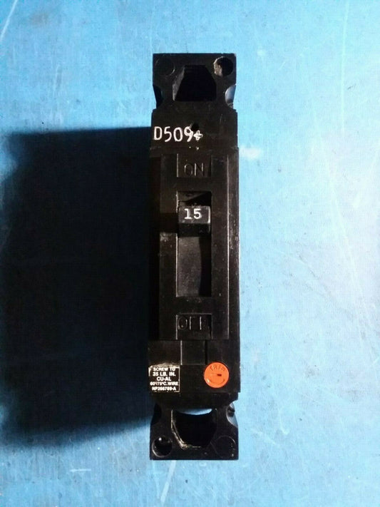 TED114015 - GE 15A Amp 1P Pole 10kA@480V Bolt On Circuit Breaker - Older Series