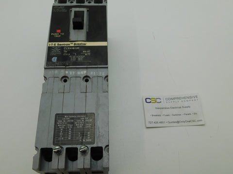 CLE63B100 - Siemens 100A Amp 3P Pole 600V 200kA@480V Bolt On Circuit Breaker W/Black Label