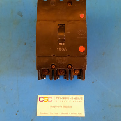 TEY3100 - GE 100A Amp 3P Pole 14kA@680/277V Bolt On Circuit Breaker