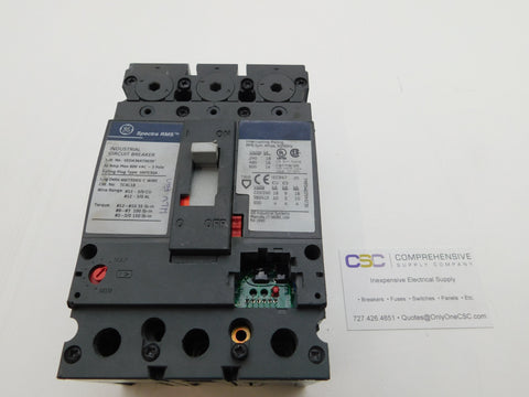 SEDA36AT0030 - GE 30A Amp 3P Pole 600V 18kA@480V Bolt On Spectra Rms Circuit Breaker