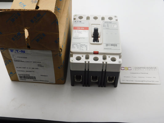 FD3225W - Eaton 225A Amp 3P Ole 600V 35kA@480V Bolt On Circuit Breaker