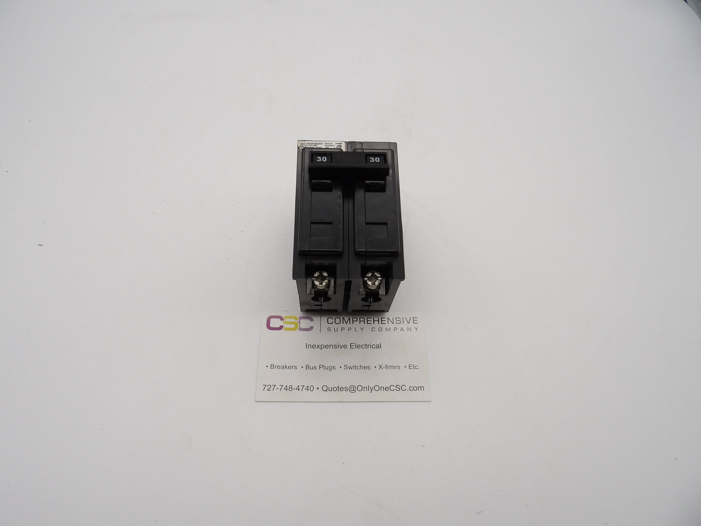 BAB2030 - Cutler Hammer 30A Amp 2P Pole 10kA@120/240V Bolt On Circuit Breaker
