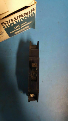 Q20 - Zinsco 20A Amp 1P Pole 10kA@120/240V Plug On Circuit Breaker