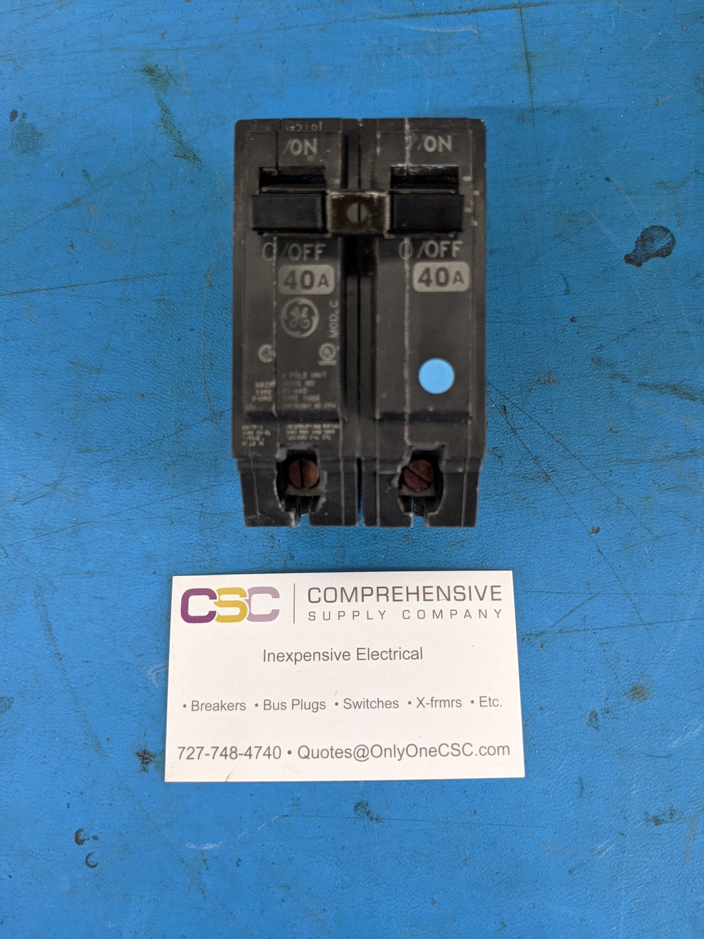 THQB2140 - GE 40A Amp 2P Pole 10kA@120/240V Bolt On Circuit Breaker