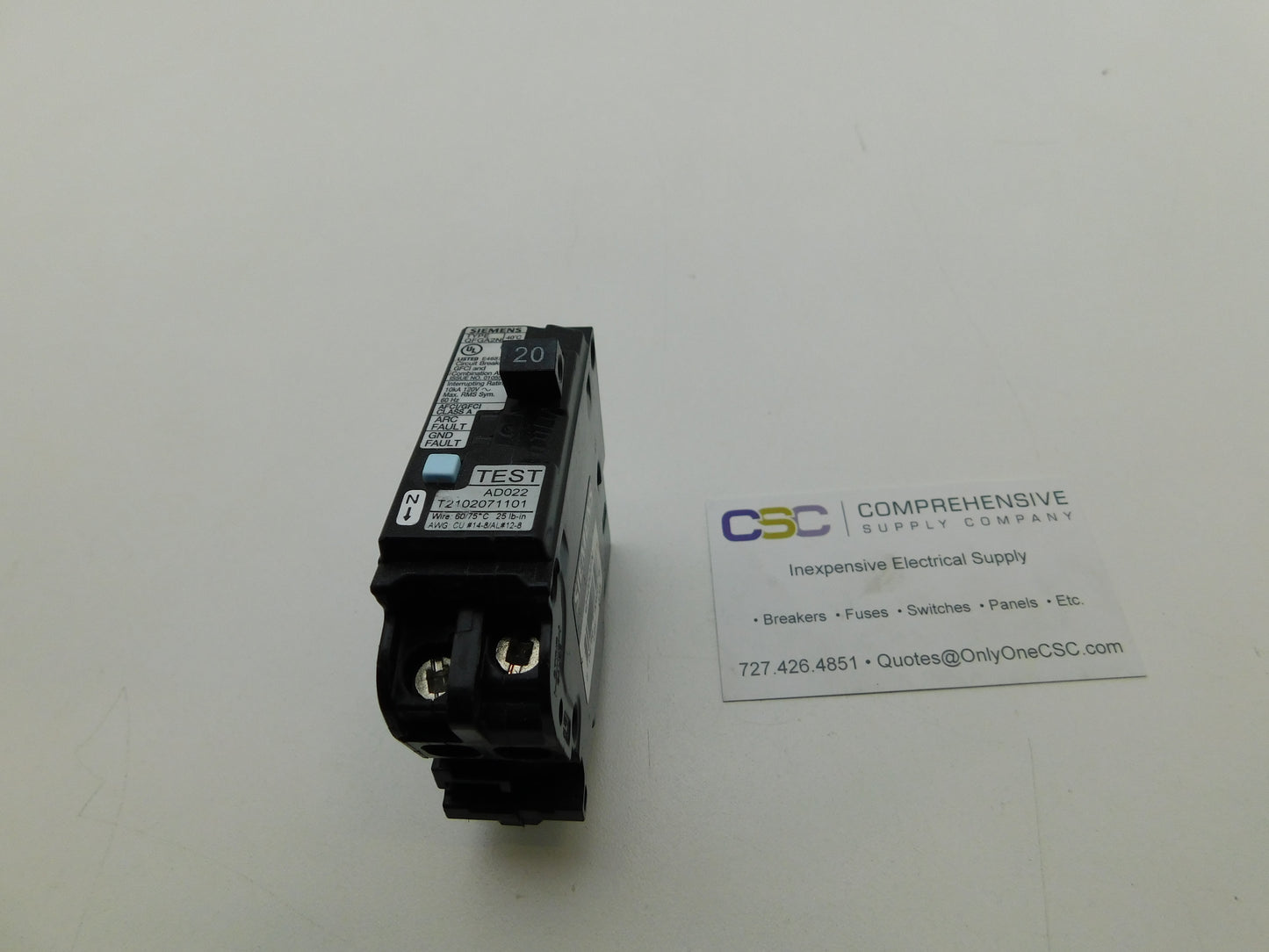 Q120DFN - Siemens 20A Amp 1P Pole 10kA@120V Plug On Dual Function AFCI/GFCI Circuit Breaker
