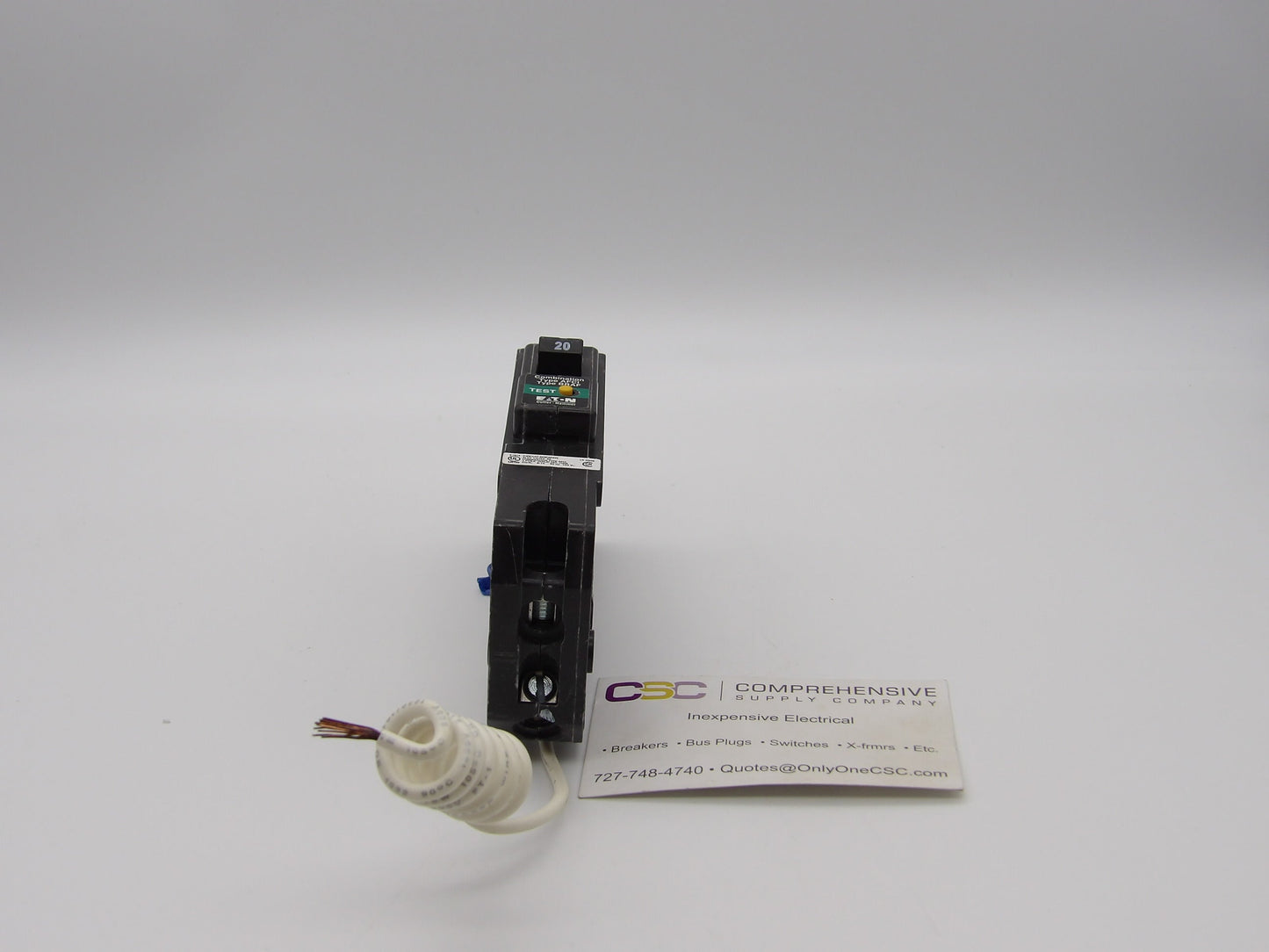 BR120CAF - Eaton 20A Amp 1P Pole 10kA@120V Plug On Combo Arc Fault AFCI Circuit Breaker