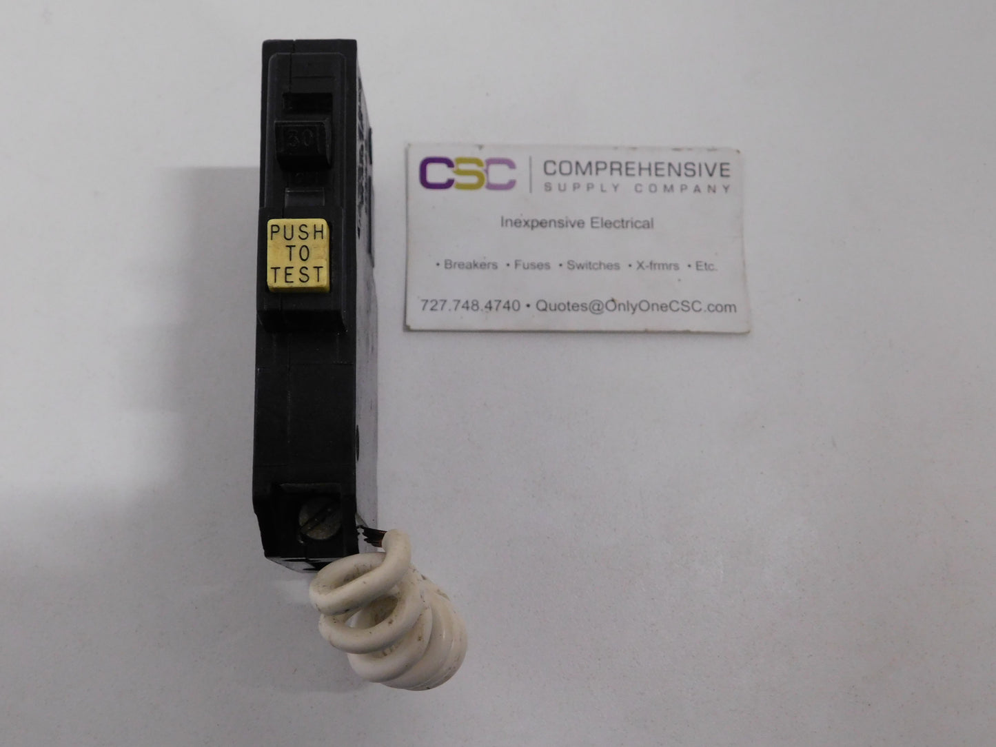 QO130GFI - Square D 30A Amp 1P Pole 10kA@120V Plug On Ground Fault GFCI Circuit Breaker - Older Series