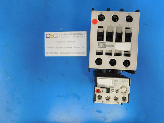 CWM32-RW27D - Weg 60A Amp 600V 50/60Hz Contactor W/ 3P Overload Relay