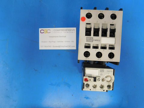 CWM32-RW27D - Weg 60A Amp 600V 50/60Hz Contactor W/ 3P Overload Relay