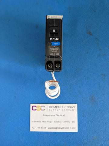 BRN115DF - Cutler Hammer 15A Amp 1P Pole 10kA@120V Plug On Dual Function AFCI/GFCI Circuit Breaker