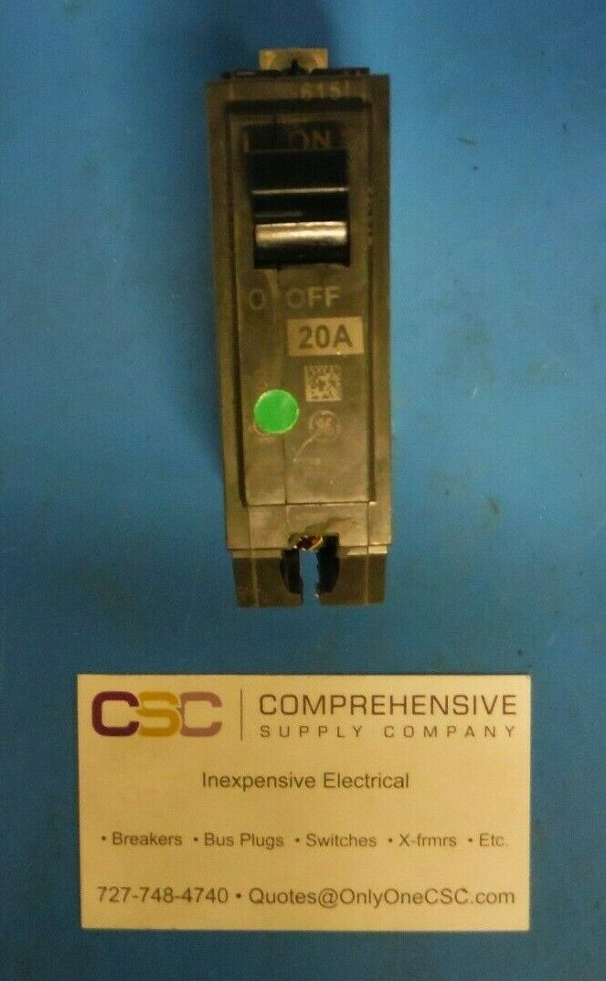 THHQB1120 - GE 20A Amp 1P Pole 22kA@120/240V Bolt On Circuit Breaker