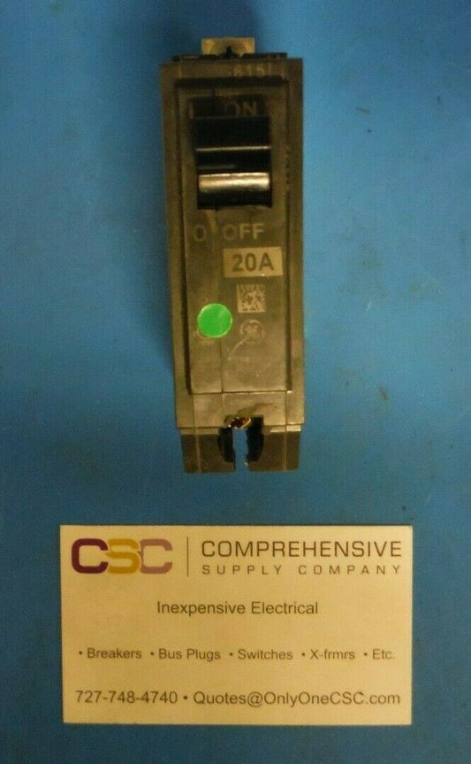 THHQB1120 - GE 20A Amp 1P Pole 22kA@120/240V Bolt On Circuit Breaker