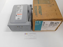 SN421 - Siemens 30A Amp 3P Pole 240V Nema 1 Fusible Heavy Duty W/Neutral