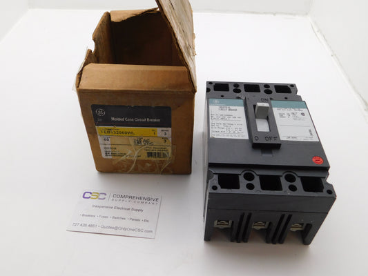 TEB132060WL - GE 60A Amp 3P Pole 10kA@240V Feed Through Circuit Breaker