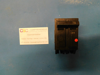 THQL2170 - GE 70A Amp 2P Pole 10kA@120/240V Plug On Circuit Breaker
