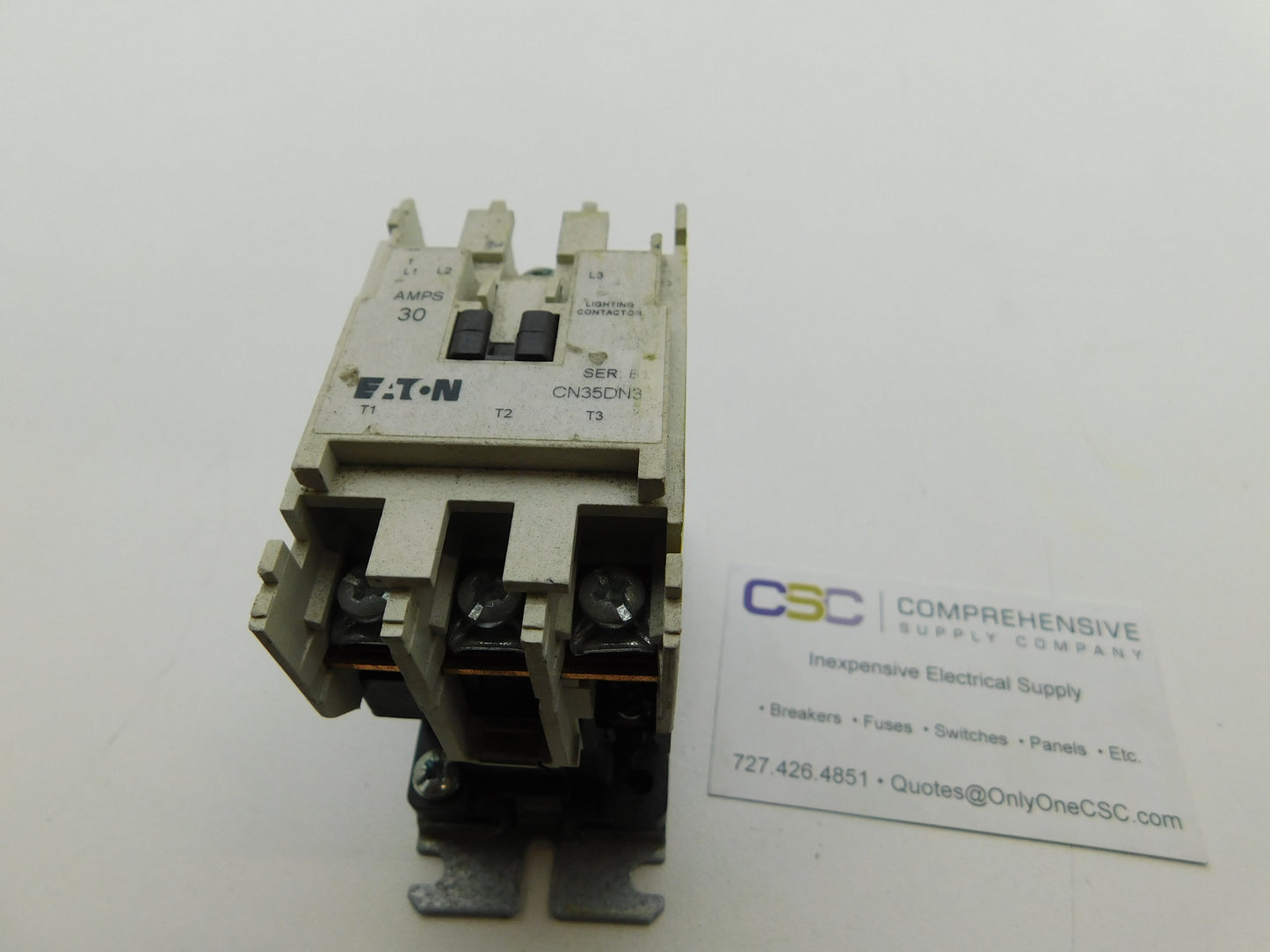 CN35DN3 - Eaton 30A Amp 3P Pole 600V Ac Electrically Held Lighting Contactor