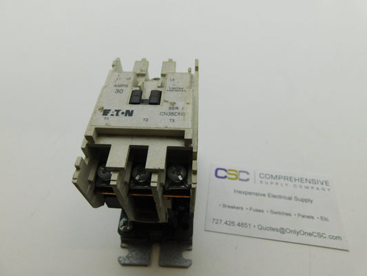 CN35DN3 - Eaton 30A Amp 3P Pole 600V Ac Electrically Held Lighting Contactor