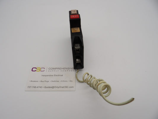 CH115GF - Cutler Hammer 15A Amp 1P Pole 10kA@120V Plug On Ground Fault GFCI Circuit Breaker W/Metal Foot