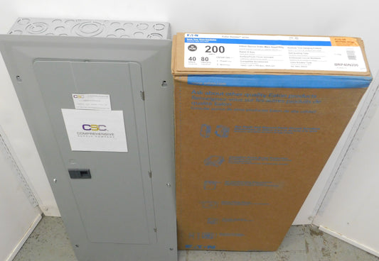 BRP40N200 - Eaton 200A Amp 120/240V 1Ph 40Sp/80Cir Nema 1 Convertible Load Center