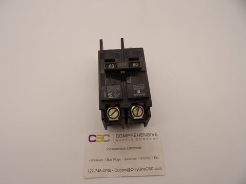 BQ2B060 - Siemens 60A Amp 2P Pole 10kA@120/240V Bolt On Circuit Breaker