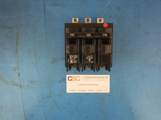 B3100 - Siemens 100A Amp 3P Pole 10kA@240V Bolt On Circuit Breaker