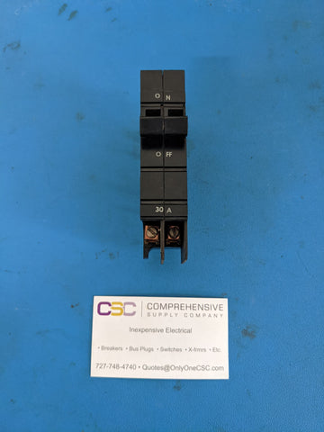 XO1230 - Square D 30A Amp 2P Pole 10kA@120/240V Plug On Thin 1 Inch Circuit Breaker