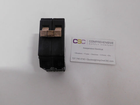 CH220 - Cutler Hammer 20A Amp 2P Pole 10kA@120/240V Plug On Circuit Breaker W/Metal Foot