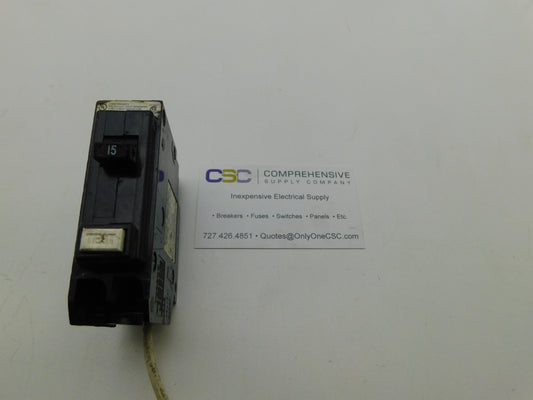 QBGF1015 - Cutler Hammer 15A Amp 1P Pole 10kA@120V Bolt On Ground Fault Circuit Breaker