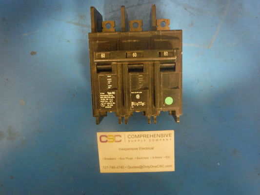 BQ3B060 - Siemens 60A Amp 3P Pole 10kA@240V Bolt On Bq Circuit Breaker