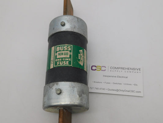 NON-600 - Bussmann 600A Amp 250V Class H One-Time Blade Fuse