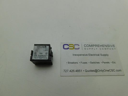 SRPE100A70 - GE 70A Amp 600V Rating Plug/Trip Used For Sed/Seh/Sel/Sep Circuit Breaker