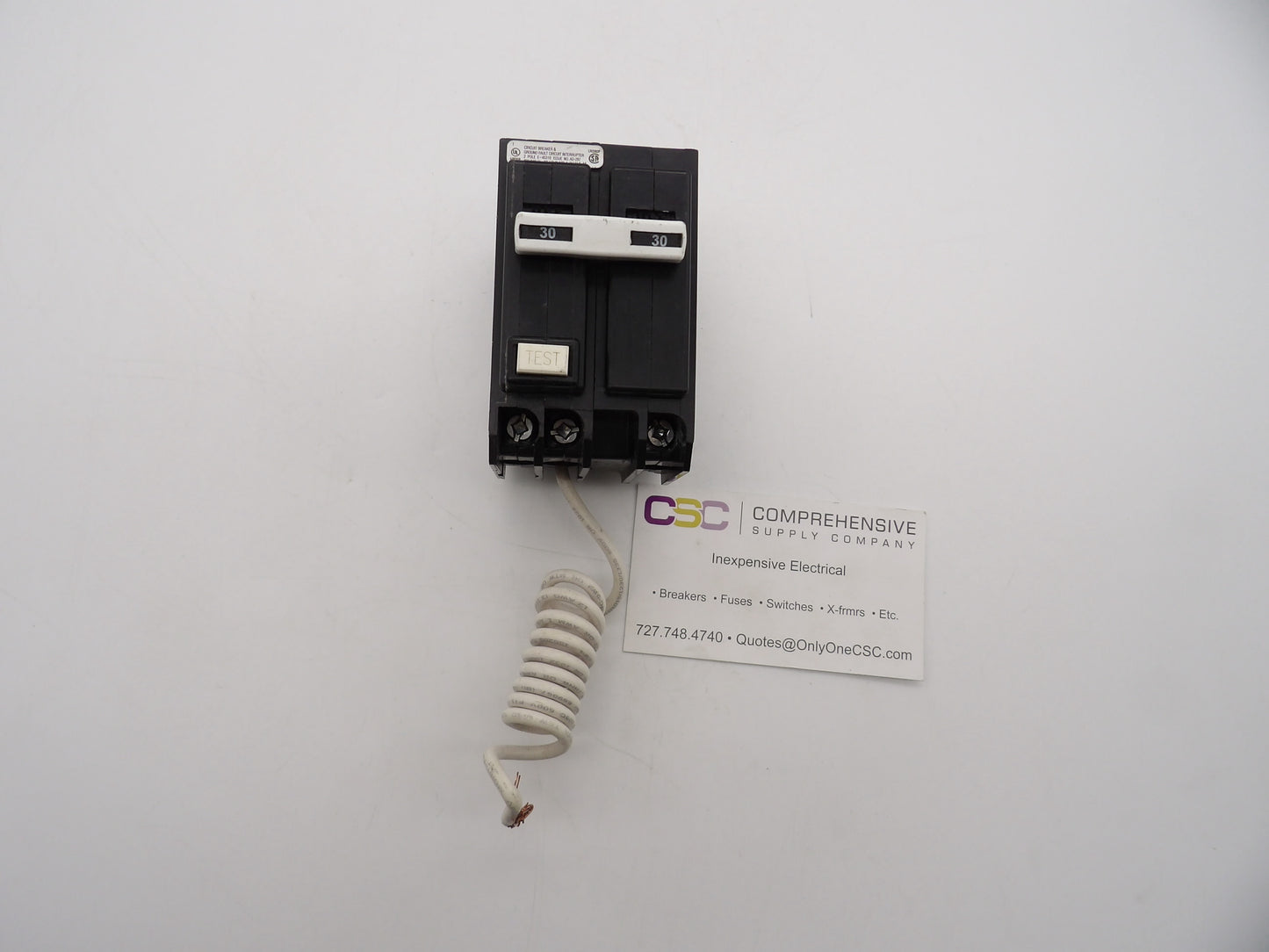 QBGFT2030 - Eaton 30A Amp 2P Pole 10kA@120/240V Bolt On Ground Fault GFCI Quicklag Circuit Breaker